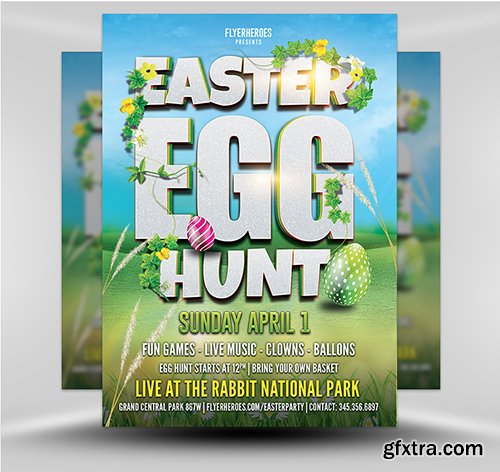 Easter Party Flyer Template v7