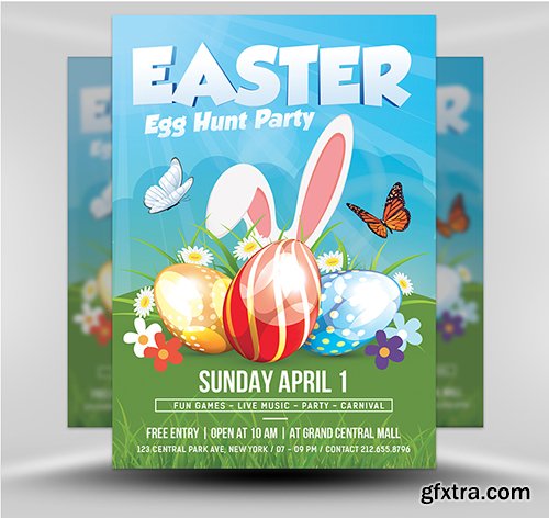 Easter Party Flyer Template v1