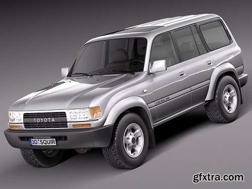 Toyota Land Cruiser J80 1989-1997 3d Model