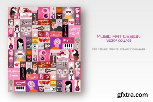 Musical Pop-Art Design