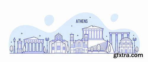 Athens skyline, Greece