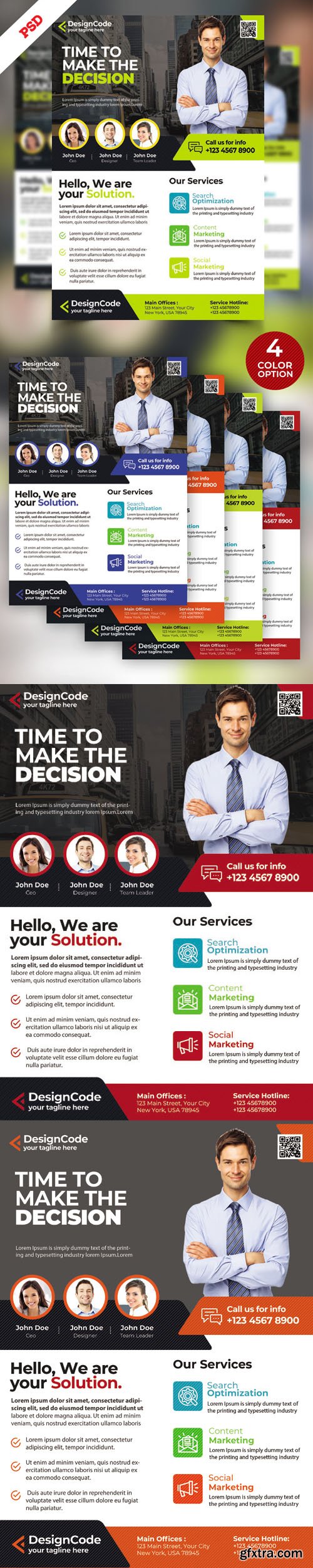 Corporate Flyer Design PSD Templates