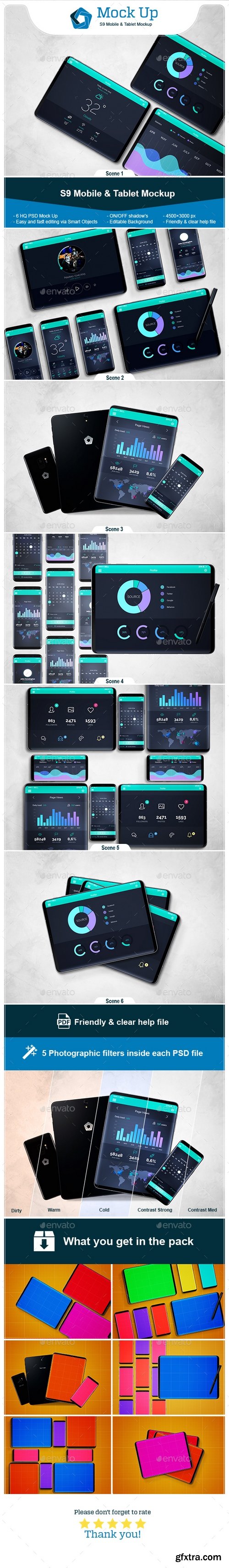 Graphicriver - S9 Mobile & Tablet Mockup 21556345