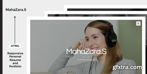 ThemeForest - MahaZara.S v1.0 - HTML Personal Resume and Portfolio - 14604527