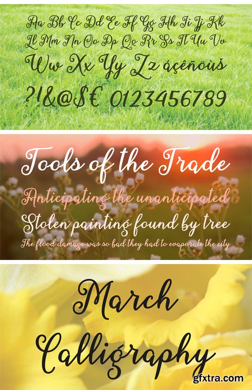 Fontbundles - March Calligraphy 64332