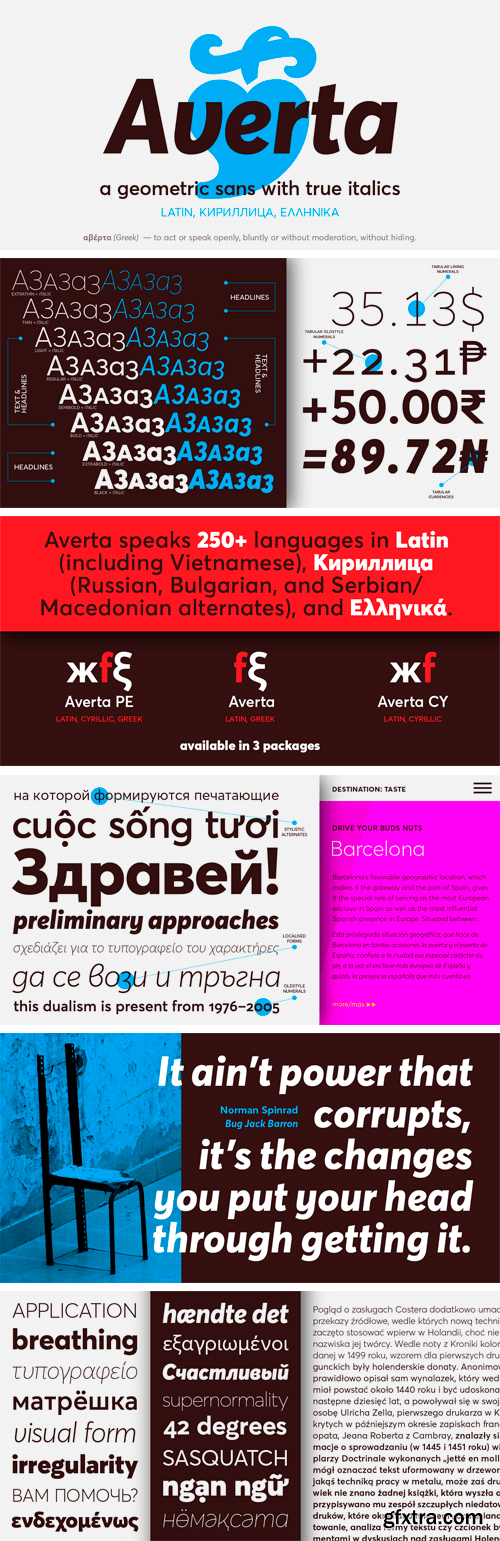 Averta Cyrillic Font Family