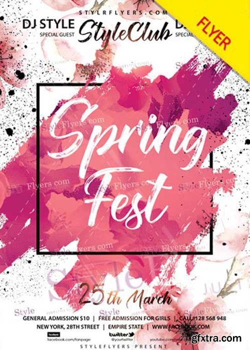 Spring Fest V05 2018 Flyer PSD