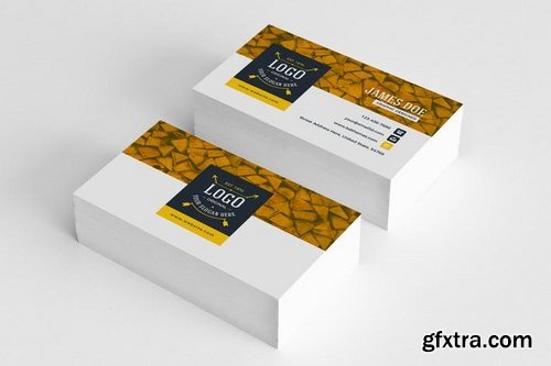 Business Card Template Retro 03