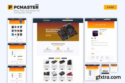 CM - PCMR - Computer Shop PSD Template 2324017