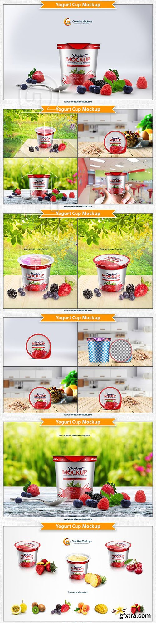 CreativeMarket - Yogurt Cup Mockup 2348647