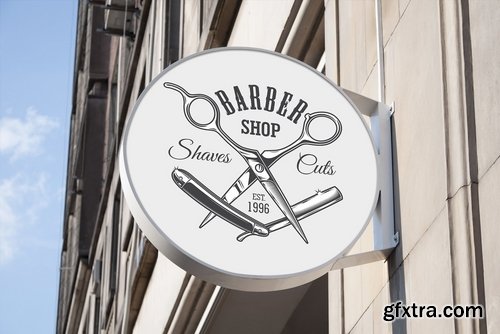 CM - Barbershop logos set 2339052