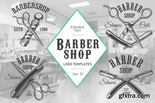 CM - Barbershop logos set 2339052