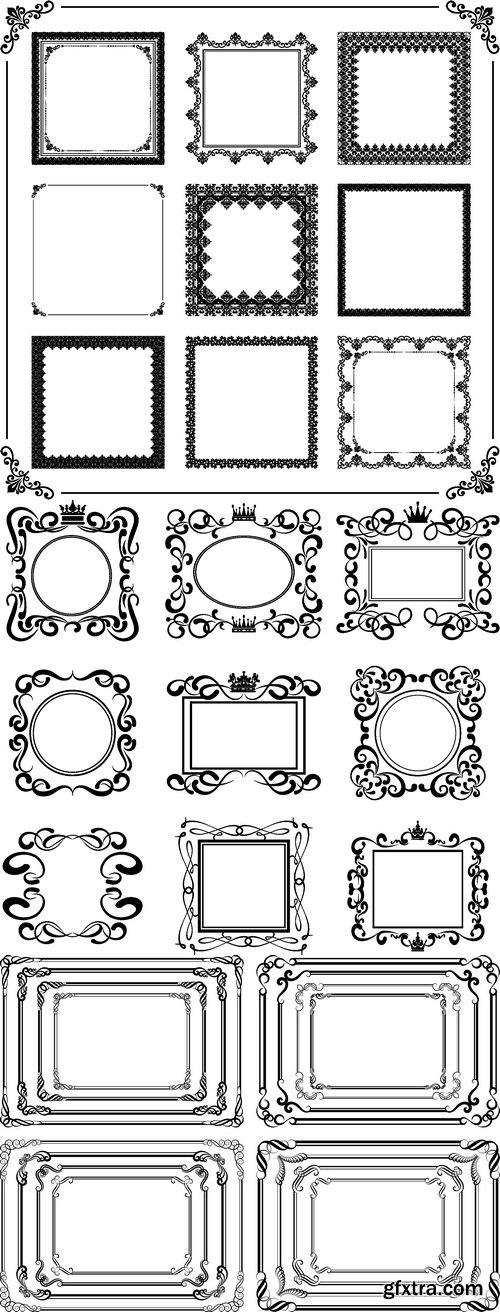 Vectors - Ornate Vintage Frames 60