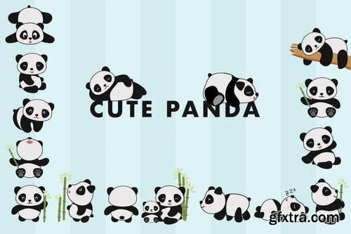 Cute Panda Hand Drawn