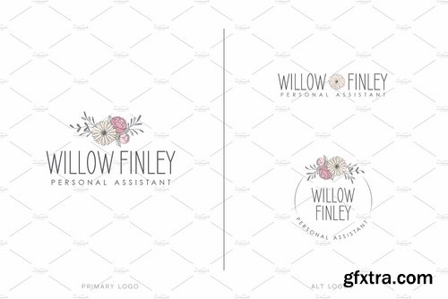 CM - Feminine Logo & Branding Pack 2286011