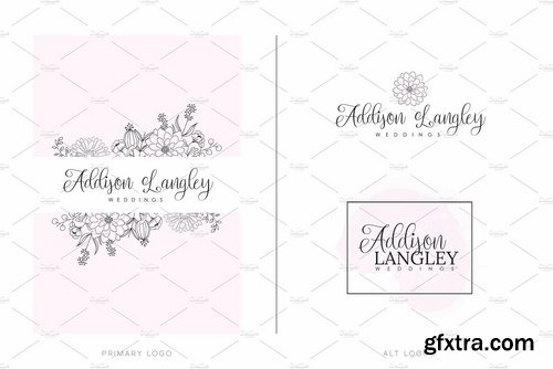 CM - Feminine Logo & Branding Pack 2286011