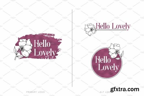 CM - Feminine Logo & Branding Pack 2286011