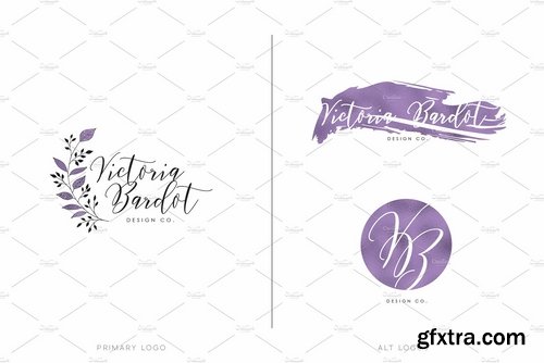 CM - Feminine Logo & Branding Pack 2286011