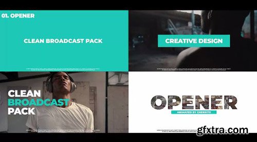 Clean Broadcast Pack - Premiere Pro Templates 68266