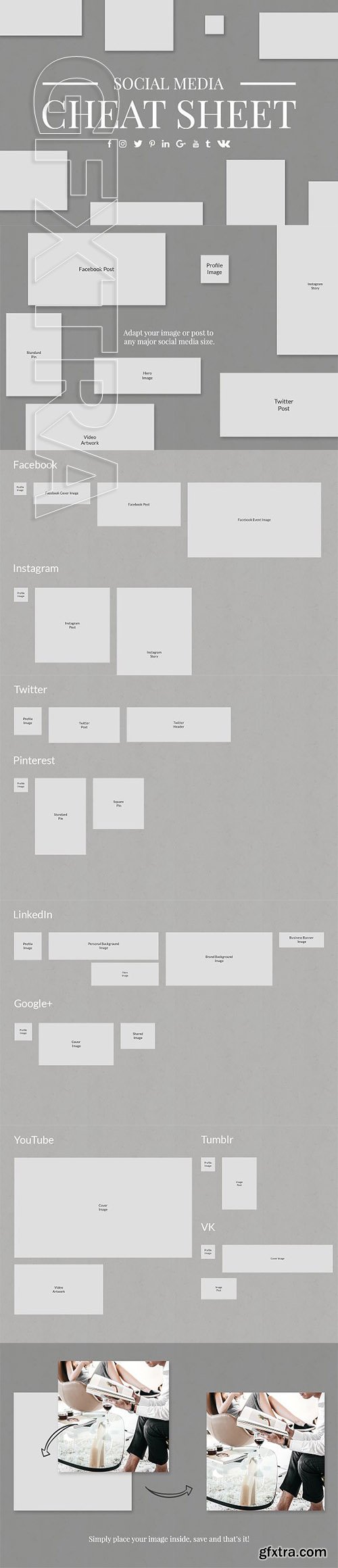 CreativeMarket - Social Media Cheat Sheet 2348370