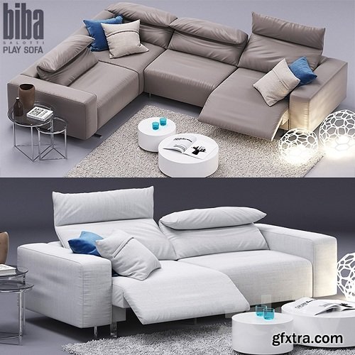 Play sofa, Biba Salotti 3d Model