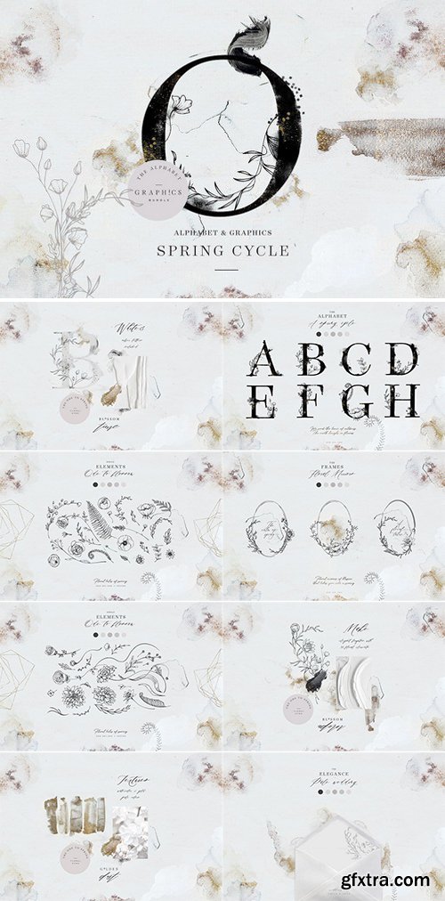 CM - Spring Cycle Alphabet & Graphics 2286824