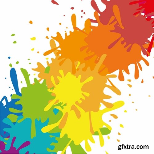 Multicolored rainbow flyer background is colors vector image 25 EPS