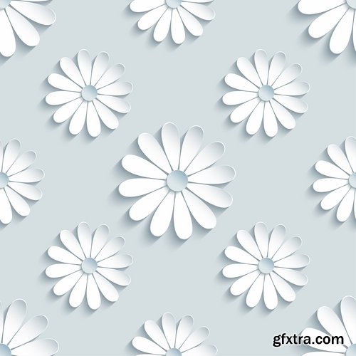 Daisy flower petal spring flyer banner frame background 25 EPS