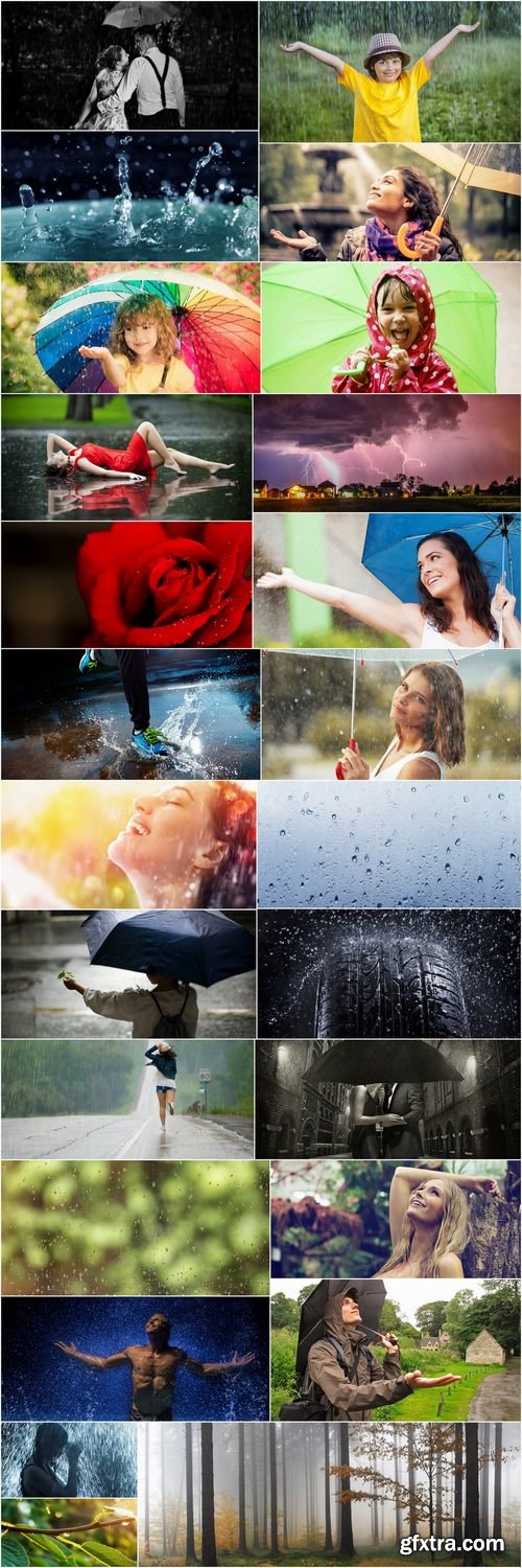 Rain water wet asphalt autumn umbrella splashes 25 HQ Jpeg