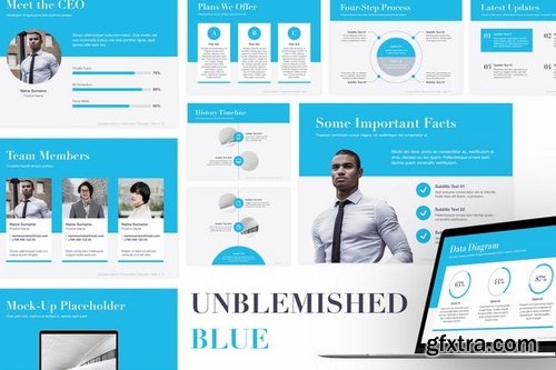 Unblemished Blue Keynote Template