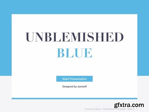 Unblemished Blue Keynote Template