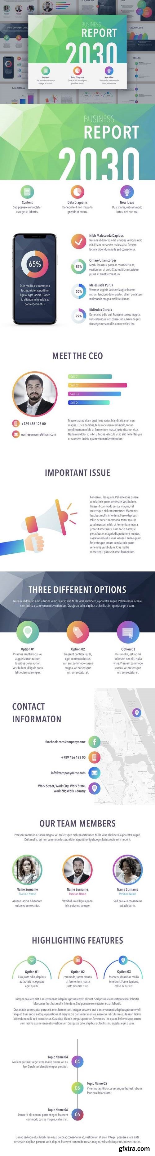 Business Report Colorite Keynote Template