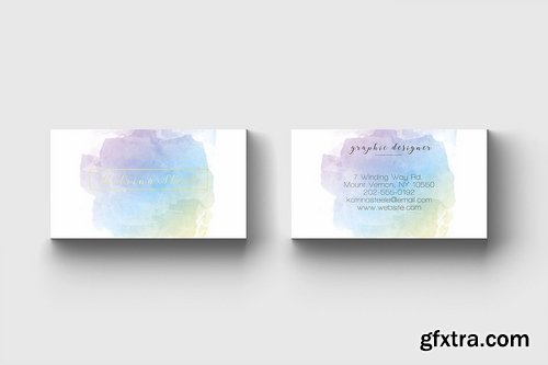 CM - Business Card Template Watercolor 2319655