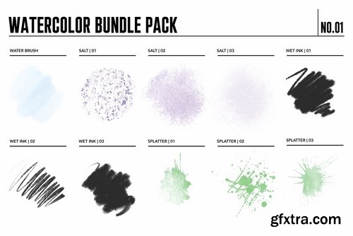 CM - Watercolor Brush Bundle 2325492