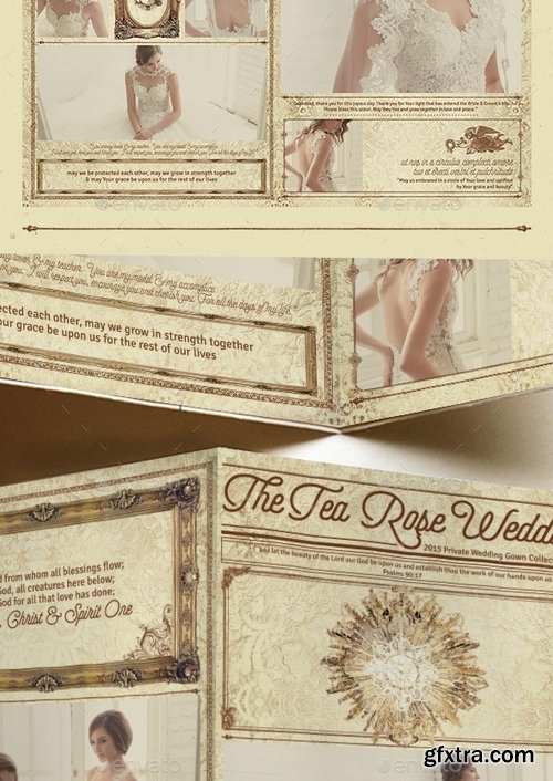 GraphicRiver - Vintage Bridal Bifold Flyer 12071247