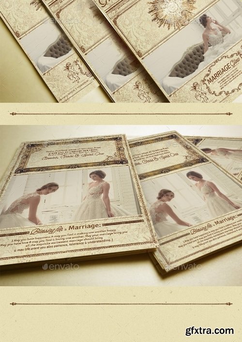 GraphicRiver - Vintage Bridal Bifold Flyer 12071247