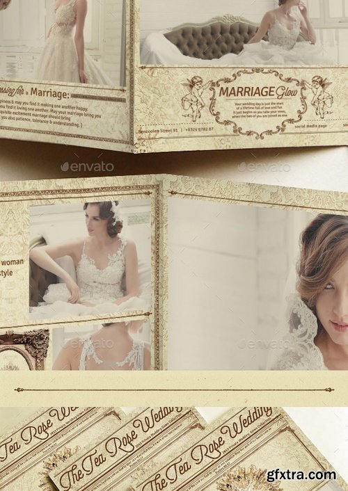 GraphicRiver - Vintage Bridal Bifold Flyer 12071247