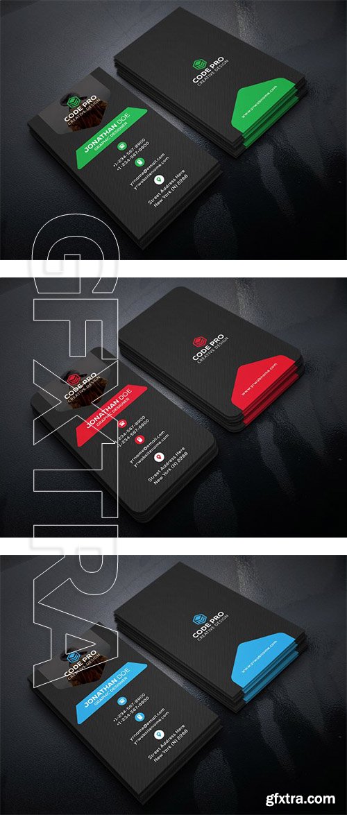 CreativeMarket - Modern Corporate Business Cards 2348795