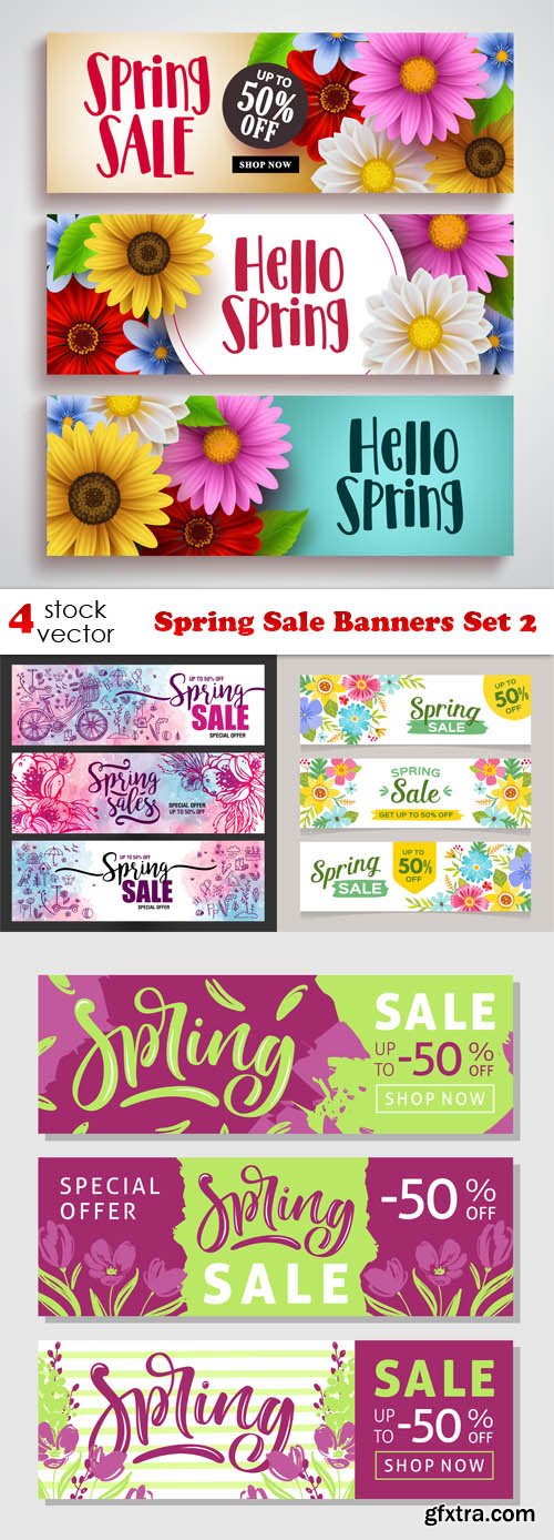 Vectors - Spring Sale Banners Set 2