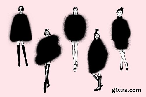 Fluffy Fashion Clipart