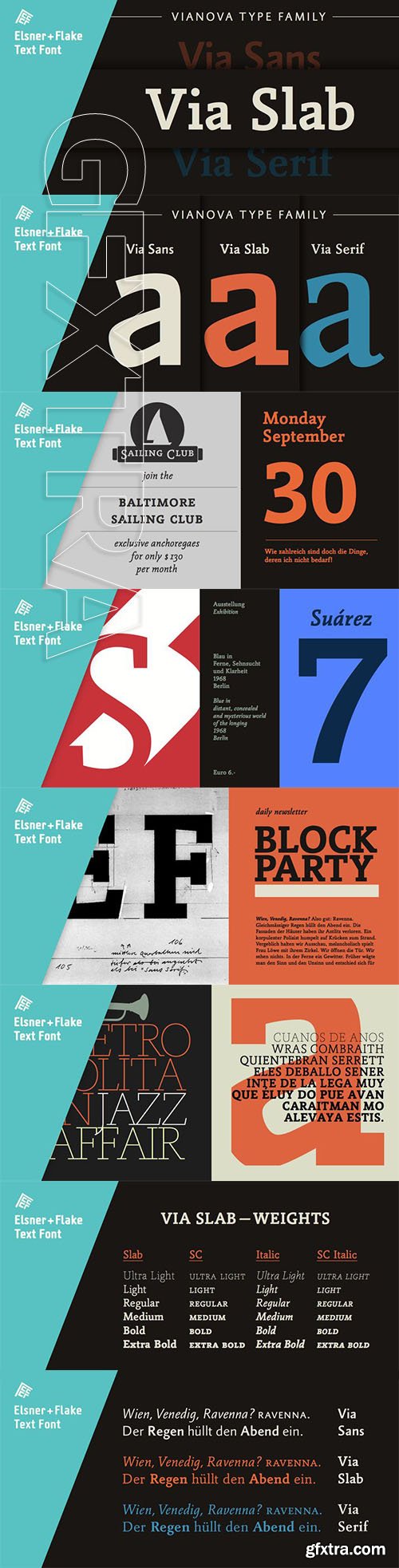 Vianova slab Pro font family