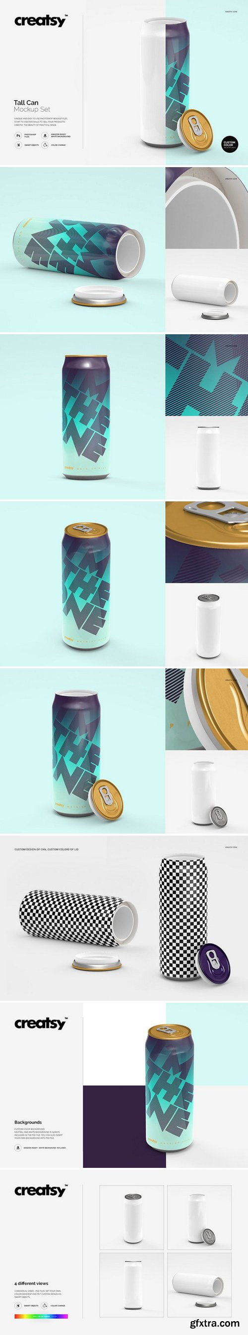 CM - Tall Can Mockup Set 1608731