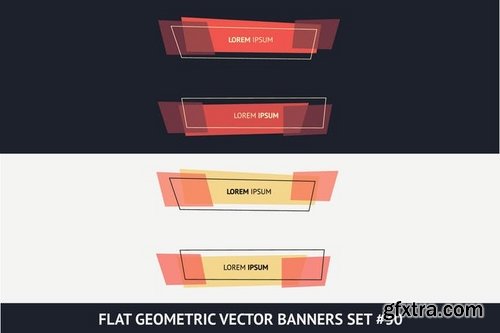 Timelane Infograpics and Geometric Vector Banners Set