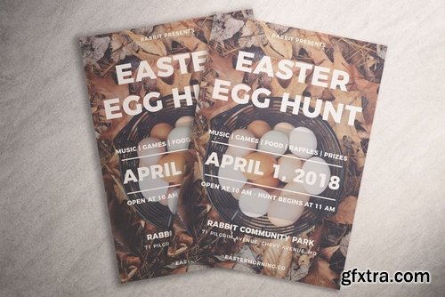 Simple Easter Egg Hunt Flyer