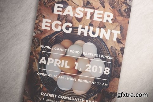 Simple Easter Egg Hunt Flyer