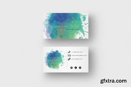 CM - Business Card Template Event Planner 2319460