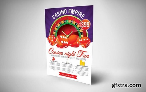 CM - Casino Night Editable Flyer Template 2324153