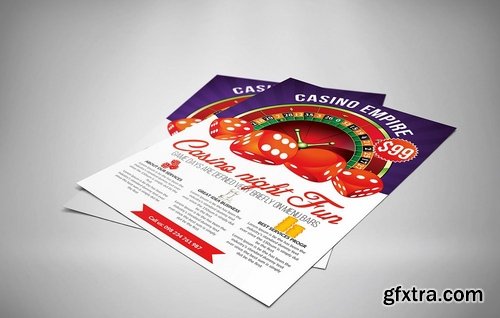 CM - Casino Night Editable Flyer Template 2324153