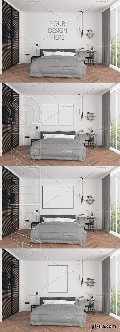 CreativeMarket - Interior mockup - blank wall scene 2335341