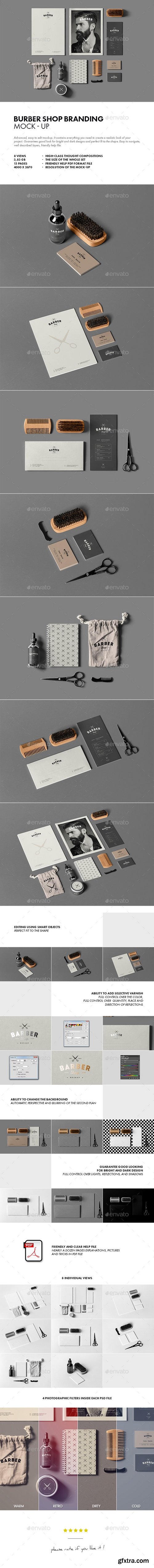 Graphicriver - Barber Shop Branding Mock-up 21570907